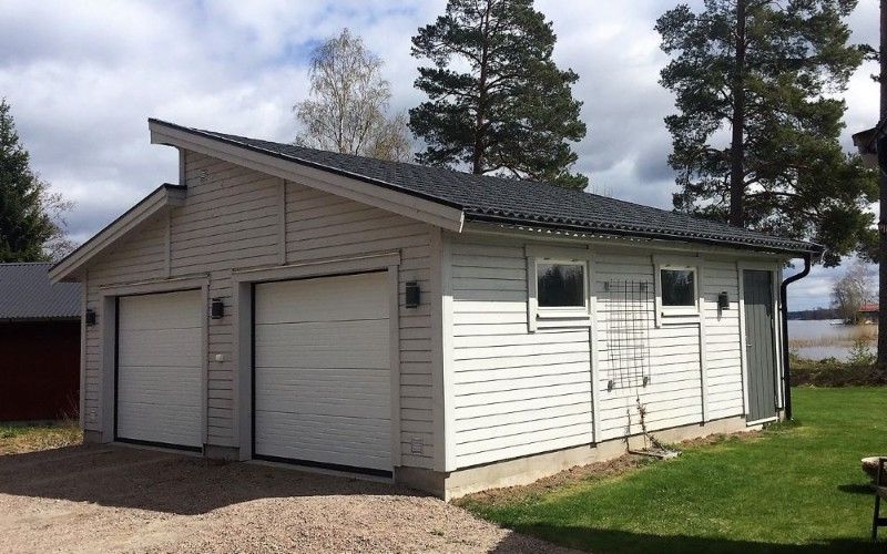 Installation av pulpettak på cykelförråd till förening. Vänersborg, Kassaretorpet