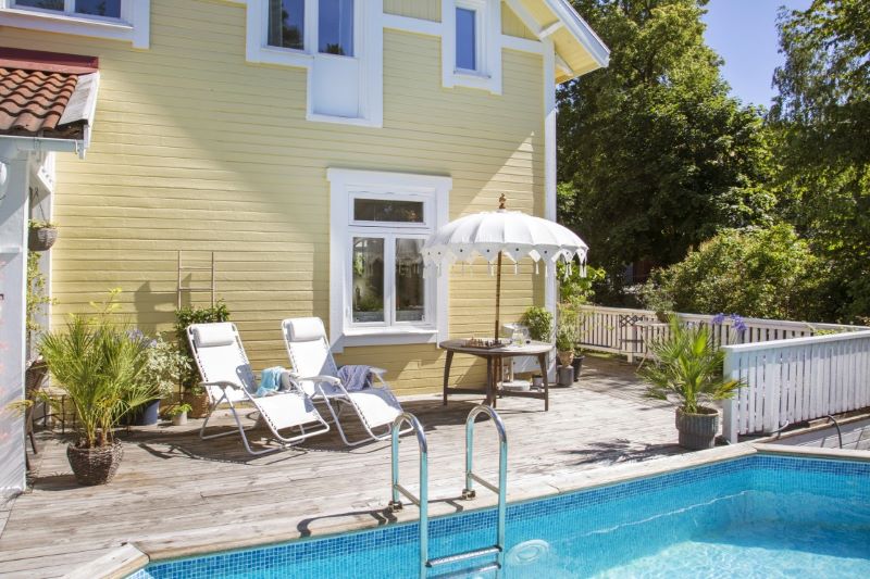 Byggnation av pool. Trollhättan Lextorp