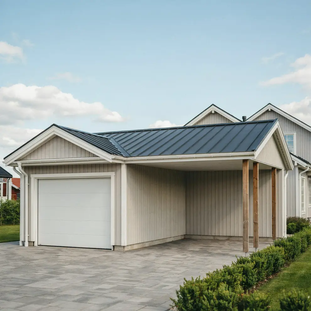 bygga carport garage trollhattan vastergotland
